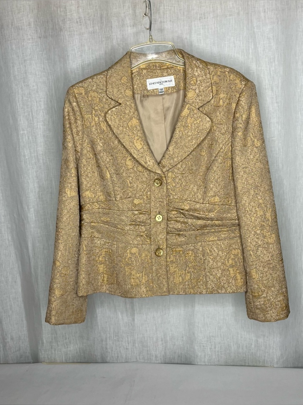 Jones New York gold blazer